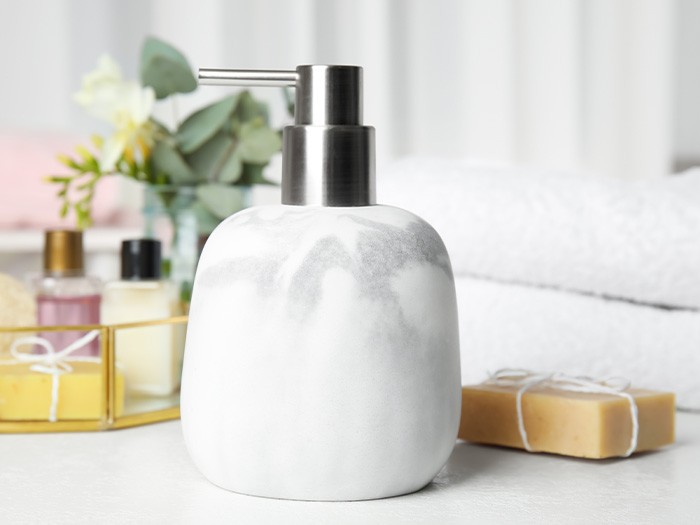 stone soap dispenser